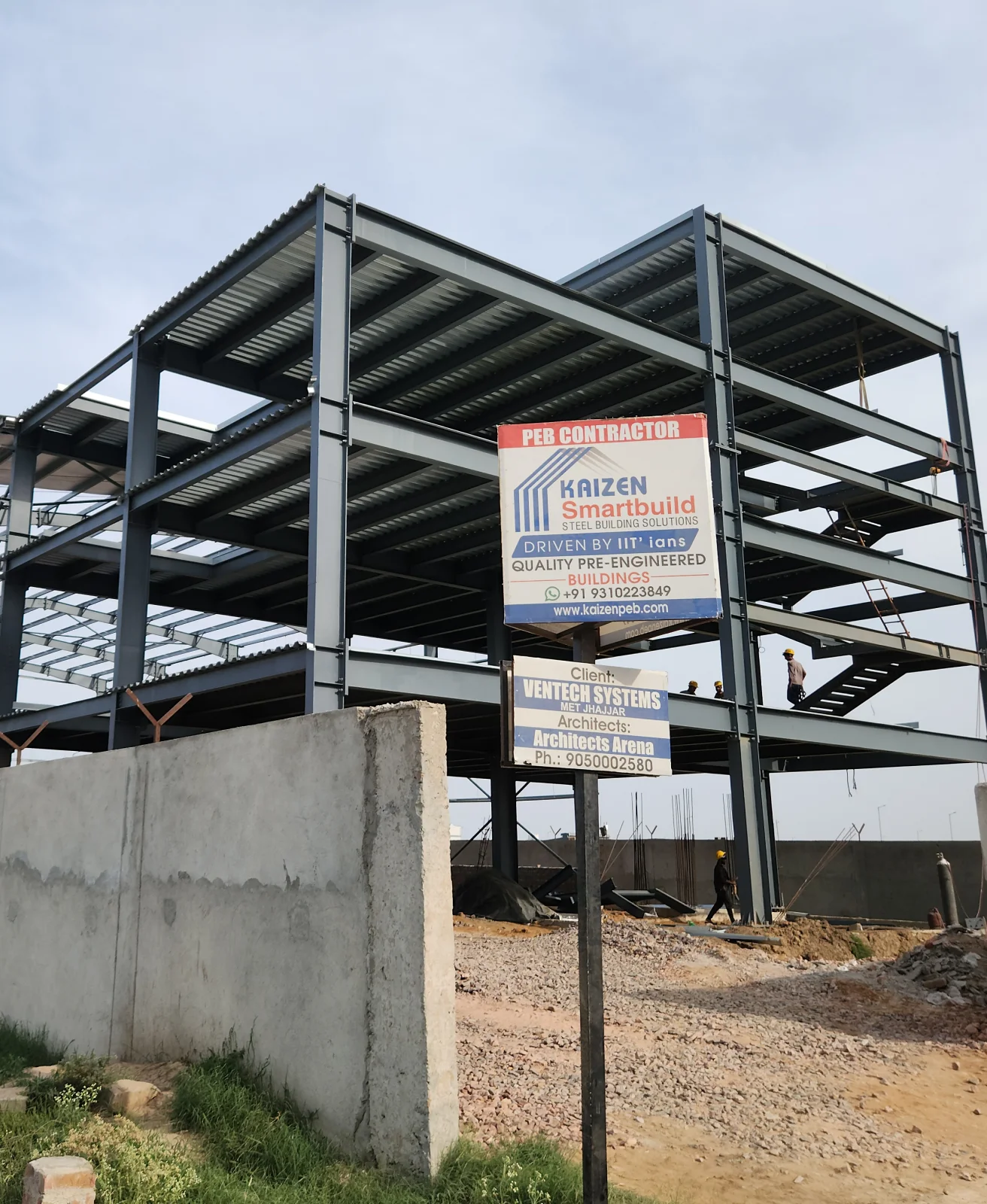 Custom warehouse steel framing